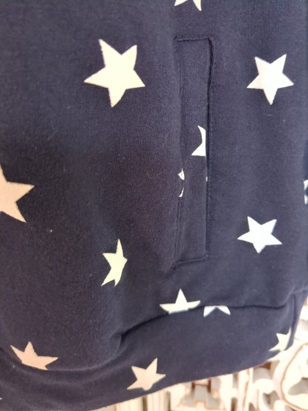 Stars and Stripes Double Hooded Long Sleeve Sweat Shirt - Picture 12 of 16